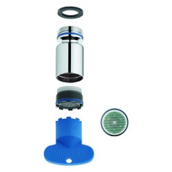 Grohe Kugelgelenk-Mousseur, Außengewinde, 5,7l/min, Mattschwarz, 485522430... GROHE-485522430 4067393031239 (Abb. 1)