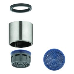 Grohe Mousseur Innengewinde M22x1 Durchflussklasse B 25l/min, Supersteel... GROHE-48557DC0 4005176713965 (Abb. 1)