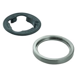 Grohe Rosette rund für Waschtischbatterie ohne Zugstange, Supersteel, 48603DC0... GROHE-48603DC0 4005176759505 (Abb. 1)