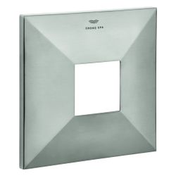 Grohe Rosette eckig für Einhandmischer-Fertigmontageset, 6 Grad ausrichtbar, Supersteel... GROHE-48613DC0 4005176773624 (Abb. 1)