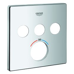 Grohe Rosette eckig für SmartControl Unterputz-Thermostat, für 3 Absperrventile, Phanto... GROHE-49042KF0 4067393030843 (Abb. 1)