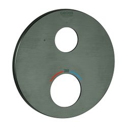 Grohe Rosette rund für Thermostat-Hard Graphite gebürstet Fertigmontageset, 49073AL0... GROHE-49073AL0 4005176564895 (Abb. 1)