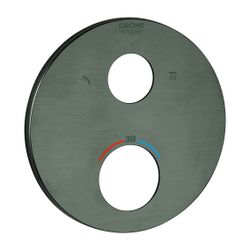 Grohe Rosette rund für Thermostat-Hard Graphite gebürstet Fertigmontageset, 49074AL0... GROHE-49074AL0 4005176564918 (Abb. 1)