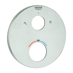 Grohe Rosette rund für Thermostat-Fertigmontagesets, Supersteel... GROHE-49074DC0 4005176564925 (Abb. 1)