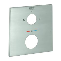Grohe Rosette eckig für Thermostat-Fertigmontageset, Supersteel, 49102DC0... GROHE-49102DC0 4005176619496 (Abb. 1)