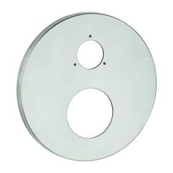 Grohe Rosette rund für Einhandmischer-Fertigmontagesets, Supersteel, Metall, mit Wandro... GROHE-49105DC0 4005176573224 (Abb. 1)
