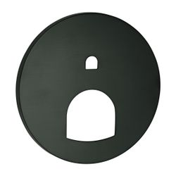 Grohe Rosette rund für Einhandmischer-Fertigmontageset Hard Graphite gebürstet, mit 2-W... GROHE-49118AL0 4005176619632 (Abb. 1)