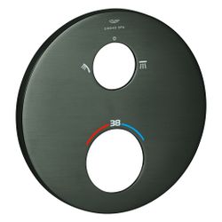 Grohe Rosette rund für Thermostat-Fertigmontageset, 6 Grad ausrichtbar, Hard Graphite g... GROHE-49244AL0 4005176773839 (Abb. 1)