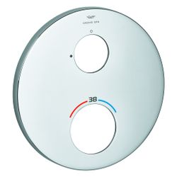 Grohe Rosette rund für Thermostat-Fertigmontageset, 6 Grad ausrichtbar, Cool Sunrise ge... GROHE-49244GN0 4067393062929 (Abb. 1)
