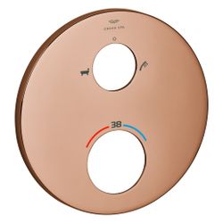 Grohe Rosette für Thermostat-Fertigmontageset, Metall, Wannen- und Handbrausen Symbol, ... GROHE-49247DA0 4005176773945 (Abb. 1)