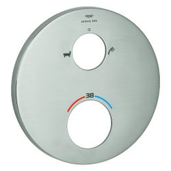 Grohe Rosette für Thermostat-Fertigmontageset, Metall, Wannen- und Handbrausen Symbol, ... GROHE-49247DC0 4005176773921 (Abb. 1)