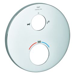 Grohe Rosette für Thermostat-Fertigmontageset, Metall, Wannen- und Handbrausen Symbol, ... GROHE-49247GN0 4067393062967 (Abb. 1)