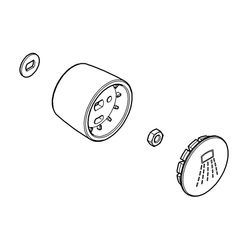 Grohe Umstellknopf, Rot, 07526D00... GROHE-07526D00  (Abb. 1)