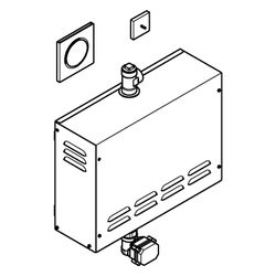 Grohe Dampfgenerator F-digital Deluxe, 9,9kW, 400V, ohne Rohbau-Komponenten, Satin Gr... GROHE-100751MG00 4005176947421 (Abb. 1)