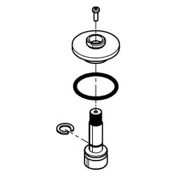 Grohe Rosette, Supersteel, 101297DC00... GROHE-101297DC00 4067393001850 (Abb. 1)