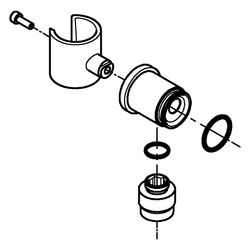 Grohe Handbrausehalter, Satin Graphite, 101321MG00... GROHE-101321MG00 4067393028079 (Abb. 1)