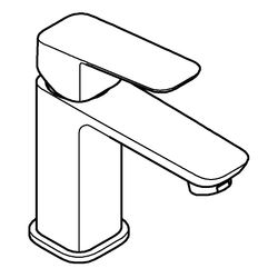 Grohe Cubeo Einhand-Waschtischbatterie S-Size, 1-Loch-Montage, eingriffig, glatter Kö... GROHE-1016992430 4067393014171 (Abb. 1)