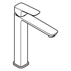 Grohe Cubeo Einhand-Waschtischbatterie XL-Size, Einloch, Mittelstellung kalt, Schwenk... GROHE-1017802430 4067393012276 (Abb. 1)
