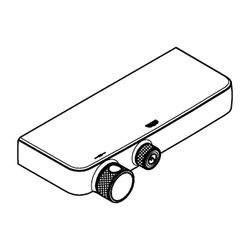 Grohe Grohtherm SmartControl Thermostat-Brausebatterie Phantom Black, Wandmontage... GROHE-102169KF00 4067393018902 (Abb. 1)
