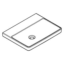 Grohe Waschtisch Euro Keramik, wandhängend, 600x470mm, ohne Hahnloch, ohne Überlauf, ... GROHE-102416SH00 4067393034292 (Abb. 1)