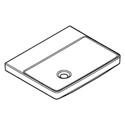 Grohe Waschtisch Euro Keramik, wandhängend, 550x440mm, ohne Hahnloch, ohne Überlauf, ... GROHE-102431SH00 4067393034537 (Abb. 1)