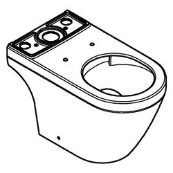 Grohe Stand-WC-Kombination Euro Keramik, Abgang universal, Alpinweiß, 102488SH00... GROHE-102488SH00 4067393022008 (Abb. 1)