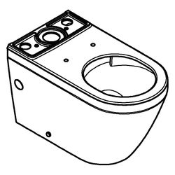 Grohe Stand-WC-Kombination Euro Keramik, back to wall, Alpinweiß, 102489SH00... GROHE-102489SH00 4067393022015 (Abb. 1)