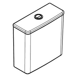 Grohe Aufsatzspülkasten Euro Keramik, Anschluss von unten, Alpinweiß, 102503SH00... GROHE-102503SH00 4067393022053 (Abb. 1)