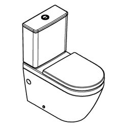 Grohe Stand-WC-Kombination, Set Euro Keramik mit WC-Sitz Soft Close, Alpinweiß, 10251... GROHE-102513SH00 4067393027195 (Abb. 1)