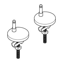 Grohe Befestigungssatz 2 für Euro-Keramik WC-Sitze 39330002/39331002, 1029029990... GROHE-1029029990 4067393027119 (Abb. 1)