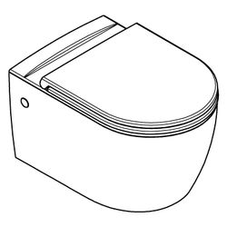 Grohe Wand-Tiefspül-WC Set Bau Keramik, spülrandlos, Soft Close, Quick release, Alpin... GROHE-103860SH00 4067393033943 (Abb. 1)