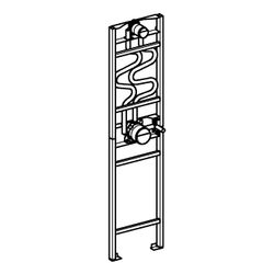 Grohe Duschrahmen Rapido 4, für DUO Brausen, Unterputz-Installationen mit Hand- und D... GROHE-1039949990 4067393034346 (Abb. 1)