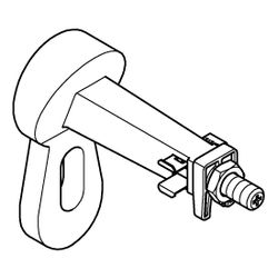Grohe Wandwinkel 9, für Vorwand-Montage, für Befestigung am Mauerwerk/vor Ständerwand... GROHE-1039999990 4067393034391 (Abb. 1)