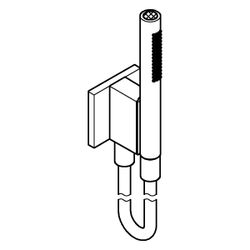 Grohe Rainshower Aqua Stick Handbrauseset 2 Stahlarten, Brauseschlauch 1500mm, Metall... GROHE-105006AL00 4067393046691 (Abb. 1)