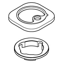 Grohe Rosette, Chrom, 1060150000... GROHE-1060150000 4067393063155 (Abb. 1)