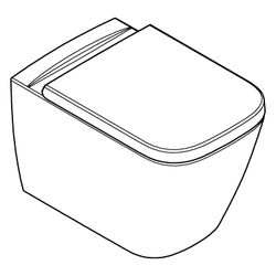 Grohe Wand-Tiefspül-WC Set BauEdge Keramik spülrandlos, 350x383x543mm, mit SoftClose,... GROHE-106740SH00 4067393071969 (Abb. 1)