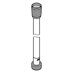Grohe Silverflex Brauseschlauch, 1.500mm, mit TwistStop und AntiFold, Schwarz/Chrom, ... GROHE-107061KI00 4067393075158 (Abb. 1)