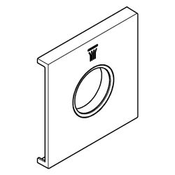 Grohe Grohtherm Aqua Tiles Metallplatte, Symbol Kopfbrause 6 für Grohtherm Aqua Tiles... GROHE-107174KF00 4067393075752 (Abb. 1)