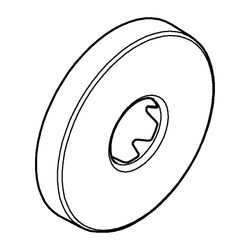 Grohe Rosette Hard Graphite gebürstet, Außendurchmesser 65mm, Innendurchmesser 20,8mm, ... GROHE-11741AL0 4005176674259 (Abb. 1)