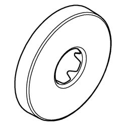 Grohe Rosette für Rainshower, AD 65mm, ID 20,8mm, Höhe 10mm, Satin Graphite, 11741MG0... GROHE-11741MG0 4067393029793 (Abb. 1)