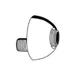 Grohe S-Anschluss, verstellbar 12,5mm, 1/2" x 3/4", Weiß/Gold, 12083LG0... GROHE-12083LG0  (Abb. 1)