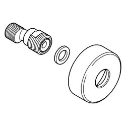 Grohe S-Anschluss, 1/2" x 3/4", Verstellbarkeit 7,5mm, Phantom Black, 12662KF0... GROHE-12662KF0 4005176729812 (Abb. 1)