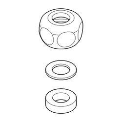 Grohe Quetschverschraubung, 3/8" x D 8,5mm, Chrom, 1293800M... GROHE-1293800M 4005176022654 (Abb. 1)