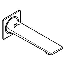 Grohe Allure Wanneneinlauf, DN 20, Wandmontage, Ausladung 167mm, Phantom Black, 13264KF... GROHE-13264KF1 4067393056416 (Abb. 1)