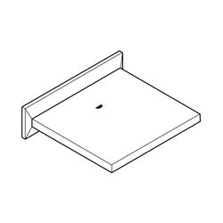 Grohe Allure Brilliant Schwallauslauf, Wandmontage, für Wanne und Brause, Ausladung 180mm, Hard Grap... GROHE-13319A00  (Abb. 1)