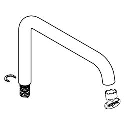 Grohe L-Auslauf für Essence, schwenkbar, mit Schaumstrahldüse, Phantom Black, 13376KF0... GROHE-13376KF0 4005176790744 (Abb. 1)