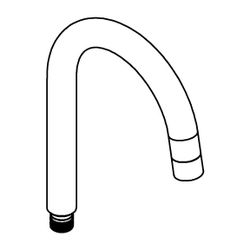 Grohe Auslauf, Bogenauslauf, schwenkbar, für Eurosmart Einhand-Waschtischbatterie, Chro... GROHE-13427000 4005176572135 (Abb. 1)