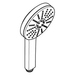Grohe Euphoria 120 Handbrause, 3 Strahlarten, 120mm, 5,2l/min, mit SmartSwitch, Speed... GROHE-134883AL00 4067393110545 (Abb. 1)
