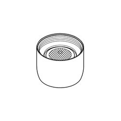 Grohe Mousseur Strahlregler, Innengewinde M22x1, Durchflussklasse A, 15l/min bei 3 bar,... GROHE-13928H00 4005176005619 (Abb. 1)