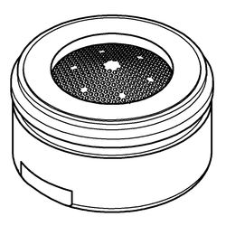 Grohe Mousseur Matt Black, Außengewinde, M24x1, Durchflussklasse D, 34,8-37,8l/min bei... GROHE-139412430 4005176788093 (Abb. 1)
